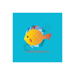 鱼类标志钓鱼运动艺术插图生活海浪菜单水族馆海洋动物图片