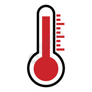 温度计图标高温 向量背景图片