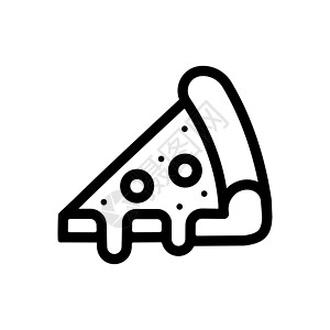 矢量插图 披萨片 配有融化奶酪和辣椒的芝士和辣椒;贺卡 海报 徽章的装饰图片