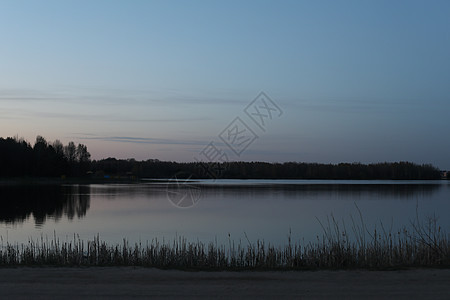 湖边日落 自然景观 日落时的风景海景海滩环境反射墙纸天际场景公园旅游农村图片