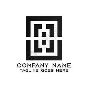 第8号信标设计模板插图公司社区字体六边形正方形身份迷宫徽标组织图片