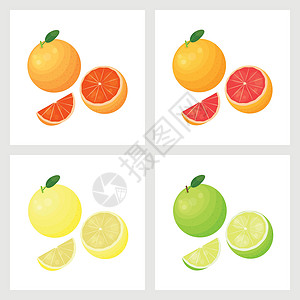 不同的葡萄果品种组装橙子叶子红色红宝石异国食物粉色情调绿色白色图片