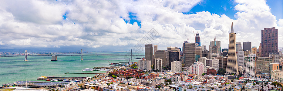 旧金山市市中心全景观图片