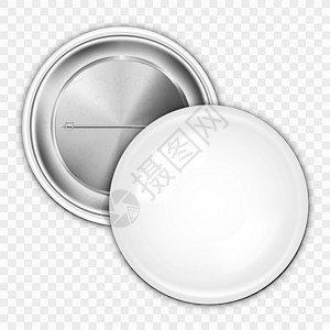透明后背上真实的空白白徽章网络塑料纪念品横幅办公室金属商业按钮产品圆圈图片