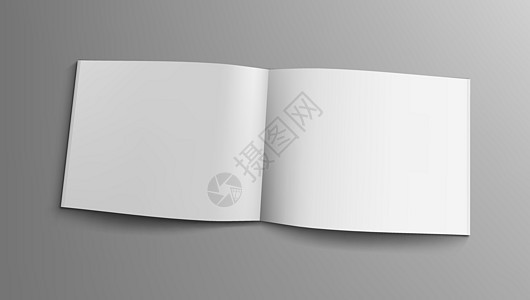 空白 A4 现实地貌景观开放黑暗宣传册打印杂志正方形卡片插图水平商业营销白色推介会图片