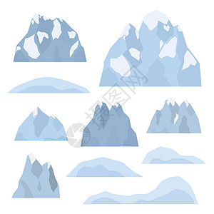 一套阿尔卑斯山脉 冰川和山丘高山标签岩石宽慰爬坡道黑色地形全景场地顶峰图片
