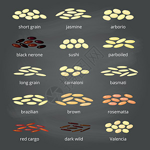 大米类型乔木茉莉花烹饪饮食农业营养货物种子香米核心图片
