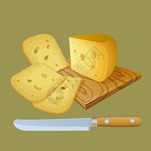 奶酪切成块块图片
