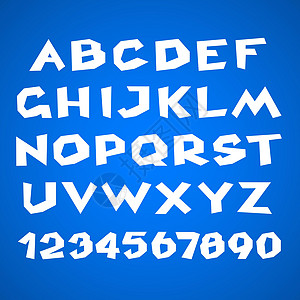 装饰性字母表 简单大胆英语脚本艺术数字海报语言拉丁几何刻字标签图片