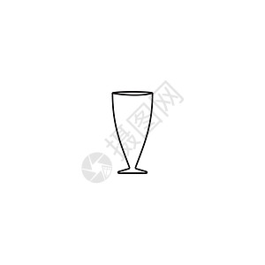 水玻璃图标酒精反射商业器皿饮料插图果汁义者玻璃中风图片
