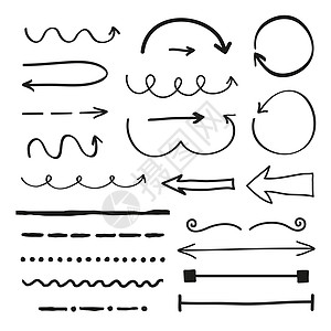 一组标记 箭头和分界线图片