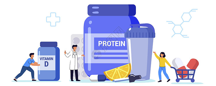 蛋白质鸡尾酒测试 营养帮助SEP药品食物插图胶囊科学养分维生素饮食水果药物图片