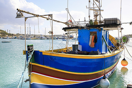 马耳他渔船运输港口旅行钓鱼海岸旅游血管村庄文化蓝色图片