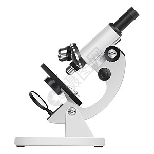 显微镜 医学和健康 现实的孤立物体 在白色背景上 矢量图片