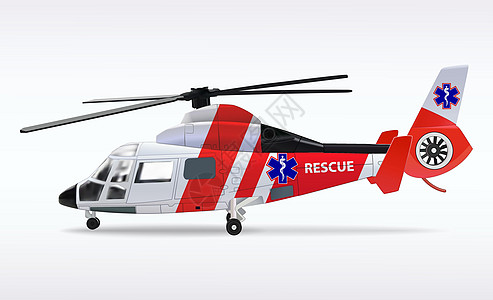 救护车直升机 医疗卫生航空 运输空中救援服务 矢量示意图等 包括图片