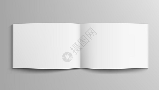 空白 A4 现实地貌景观开放黑暗宣传册水平小样文档推介会插图商业白色营销传单打印图片