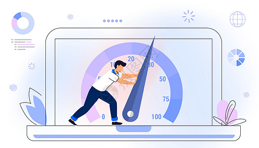 页面速度和SEOSEO图表柜台助推器测量上网车速进步互联网数据加载图片