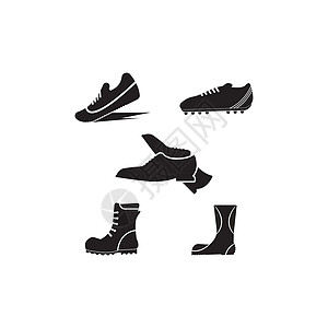 鞋子图标标识运动员女性训练运动鞋鞋类衣服美丽培训师娱乐图片