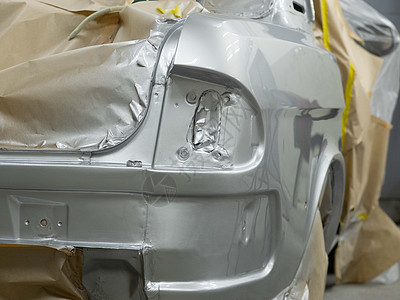汽车划痕修复汽车绘画技术阶段 修复旧车 修造油漆厂的恢复背景