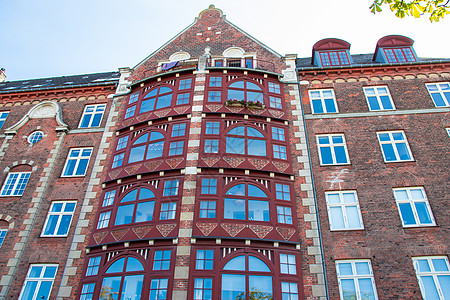 哥本哈根 丹麦古老房屋的面容运河建筑学公寓地标天空故事房子旅游中心建筑城市图片