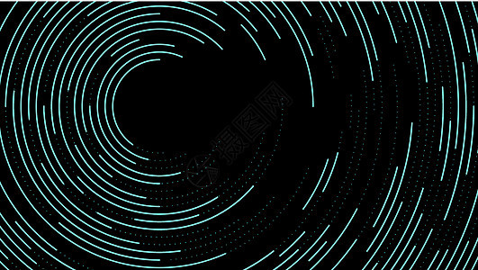 数字未来光照蓝环线和黑色背腹角上动态粒子点数数字远期发光技术图片