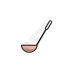 钢包图标餐厅金属午餐便利美食食物勺子烹饪网络厨具图片