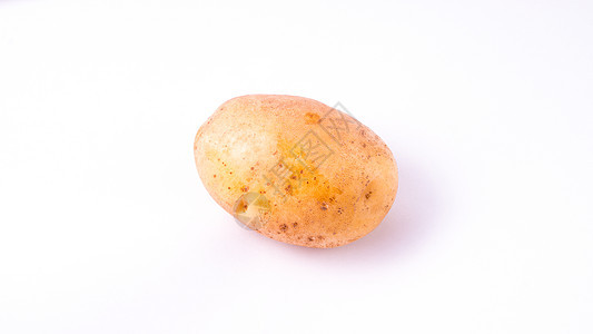 一整块土豆 白底孤立植物烹饪淀粉营养块茎糖类黄褐色收成团体农业图片