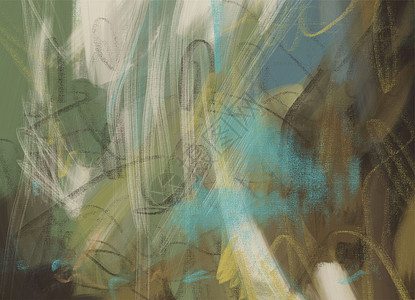 摘要绘画艺术 背景 奥利弗和蓝色大草地油漆中风图片