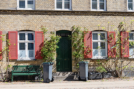 丹麦哥本哈根的房屋外表 房地产投资 房产投资财产金融地标历史景观目的地销售首都市中心城市图片