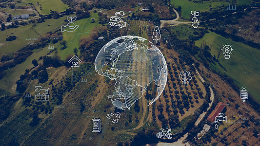 环境技术概念 可持续发展目标 可持续发展目标农业系统工程全球回收图像地球环保森林数据进步图片