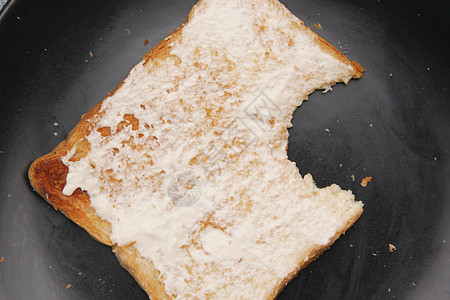 事实上 低乳酪奶油 分散在面包上生活奶油状营养乳白色烹饪熟食图片