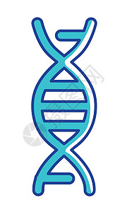 DNA 半平板色矢量元素图片