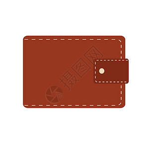 钱包图标 皮夹 白色背景的孤立设计图片