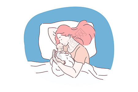 睡眠 放松和舒适的休息概念婴儿卧室就寝儿童时间说谎卡通片男人寝具小憩图片