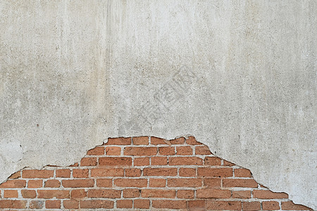 旧砖墙 有剥皮的石膏 粗背景 复制文本空间图片