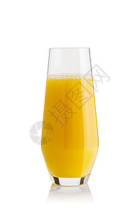 橙汁杯 白上隔绝 白底红底鲜橙汁杯热带早餐饮料工作室果汁反射液体饮食食物情调背景