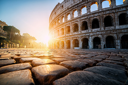 日出时意大利罗马的巨集图片