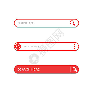 平板搜索栏 孤立背景的网址矢量插图 互联网链接符号商务概念 请查看InfoFinland上的标签导航白色探索按钮电脑菜单网站浏览图片