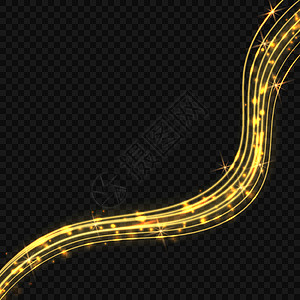 用于设计设计的矢量金光追踪效果模板Name漩涡微光力量飞行魅力镜片辉光金子螺旋奢华图片