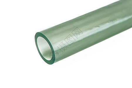 橡胶软管的切片端 白底线圈管道尼龙工业技术植物白色橡皮液压压力图片