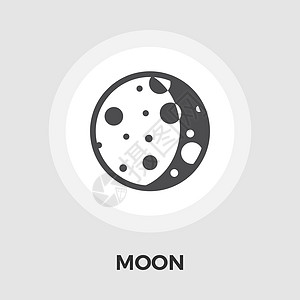 月亮平面 ico天文学行星插图月相星星绘画月光月球圆圈气象图片
