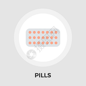 避孕药矢量平面 ico制药药剂怀孕水疱医生治疗插图剂量艺术抗生素图片