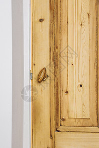 木制入口门风格家具住宅木头装饰门把手棕色房间房子钥匙图片