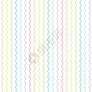 粘贴色zigzag 线壁纸 白色背景上的无缝谢夫龙图案 矢量插图图片