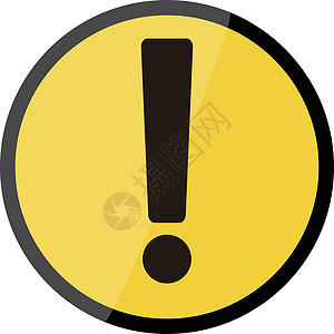 警告标记 警告和法规的矢量图标 颜色黄色矢量图片