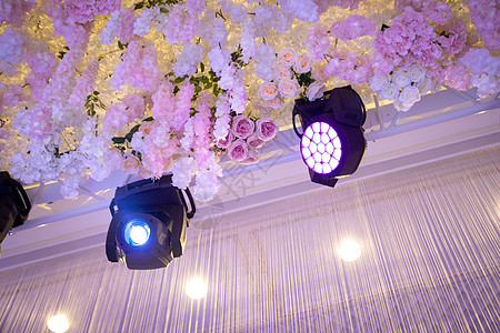 RGBW LED 运动头束和洗浴台照明 活动大厅装饰鲜花图片