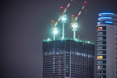 横滨 米纳托米拉伊高楼建筑工地机器商业摩天大楼房子场地房地产景观业务建筑学夜空图片