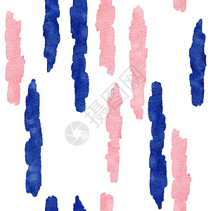 手绘水彩无缝图案与海军腮红波西米亚元素 波西米亚蓝粉色织物印花 靛蓝玫瑰几何抽象形状 民族设计 对于婚礼请柬 性别揭示卡装饰壁纸图片