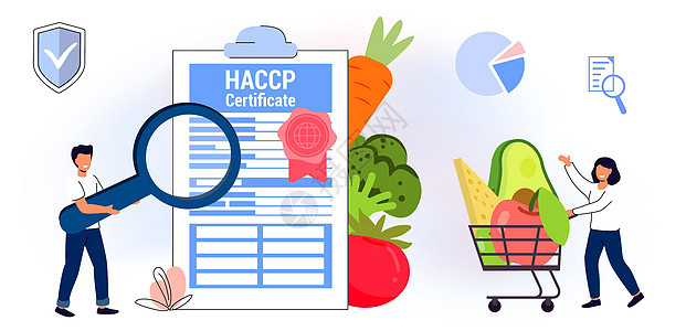 HACCP 危险分析和关键控制点标准缩写简称实验室鉴别审查白色认证准则证书科学家预防生物图片