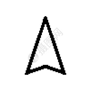 像素光光标箭头图标符号插图网络商业导航互联网黑色网站电脑用户老鼠图片